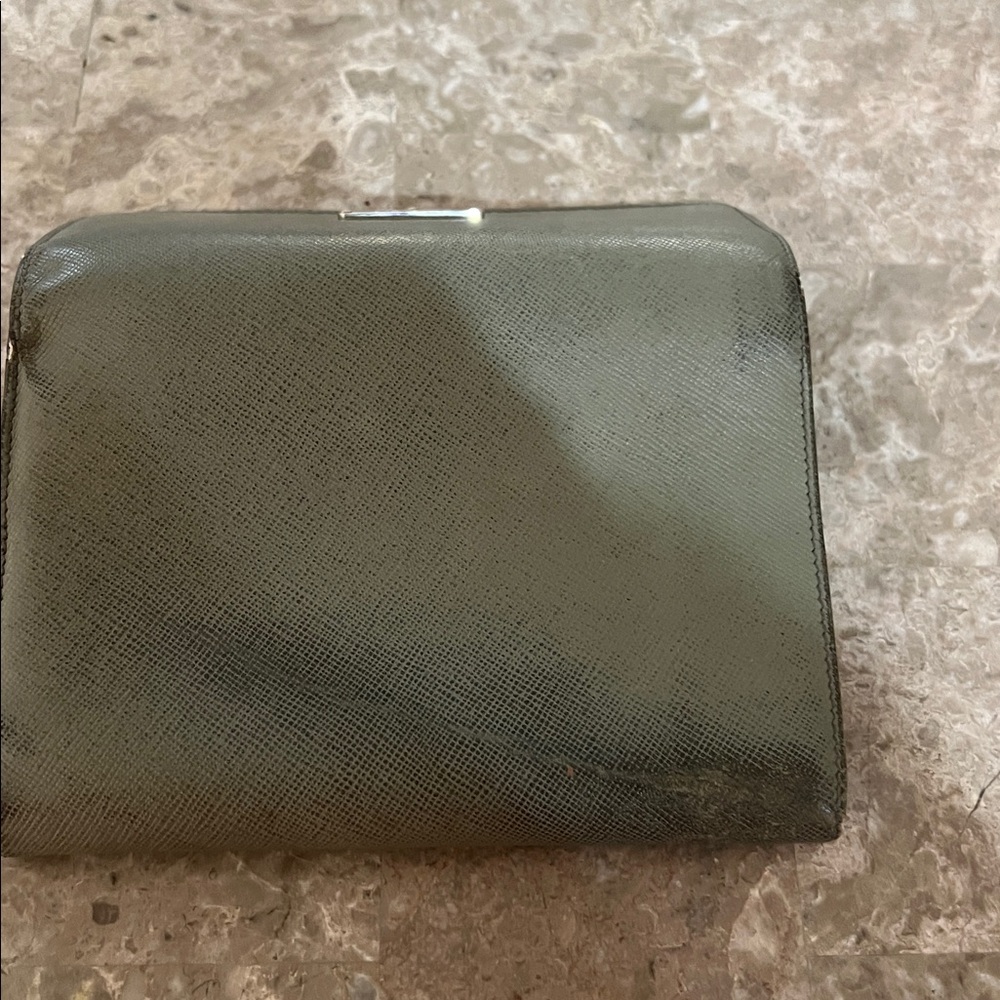 Prada olive Leather Wallet. Lots of life left 
GUC. Leather is in good shape - Picture 6 of 12